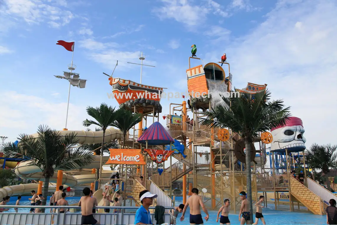 Medium-sized pirate-themed water fortress